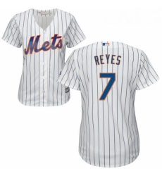 Womens Majestic New York Mets 7 Jose Reyes Replica White Home Cool Base MLB Jersey Womens Majestic New York Mets 7 Jose Reyes Replica White Home Cool Base MLB Jersey