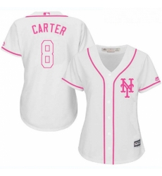 Womens Majestic New York Mets 8 Gary Carter Authentic White Fashion Cool Base MLB Jersey Womens Majestic New York Mets 8 Gary Carter Authentic White Fashion Cool Base MLB Jersey
