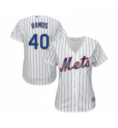Womens New York Mets 40 Wilson Ramos Authentic White Home Cool Base Baseball Jersey Womens New York Mets 40 Wilson Ramos Authentic White Home Cool Base Baseball Jersey