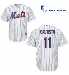 Youth Majestic New York Mets 11 Jose Bautista Authentic White Home Cool Base MLB Jersey Youth Majestic New York Mets 11 Jose Bautista Authentic White Home Cool Base MLB Jersey