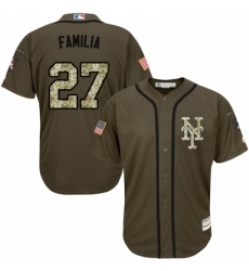Youth Majestic New York Mets 27 Jeurys Familia Authentic Green Salute to Service MLB Jersey Youth Majestic New York Mets 27 Jeurys Familia Authentic Green Salute to Service MLB Jersey