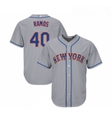 Youth New York Mets 40 Wilson Ramos Authentic Grey Road Cool Base Baseball Jersey Youth New York Mets 40 Wilson Ramos Authentic Grey Road Cool Base Baseball Jersey