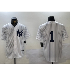 Men New York Yankees 1 Bobby Murcer White Cool Base Stitched Baseball Jersey Men New York Yankees 1 Bobby Murcer White Cool Base Stitched Baseball Jersey