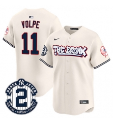 Men New York Yankees 11 Anthony Volpe Cream The Bronx Graffiti V2 Vapor Limited Stitched Baseball Jersey Men New York Yankees 11 Anthony Volpe Cream The Bronx Graffiti V2 Vapor Limited Stitched Baseball Jersey