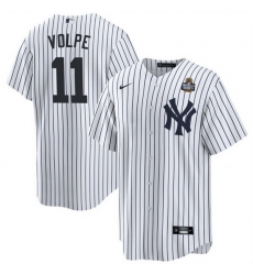Men New York Yankees 11 Anthony Volpe White 2024 World Series With Name Cool Base Stitched Baseball Jersey Men New York Yankees 11 Anthony Volpe White 2024 World Series With Name Cool Base Stitched Baseball Jersey