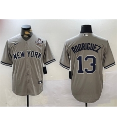 Men New York Yankees 13 Alex Rodriguez Grey 2024 World Series Cool Base Stitched Baseball Jersey Men New York Yankees 13 Alex Rodriguez Grey 2024 World Series Cool Base Stitched Baseball Jersey