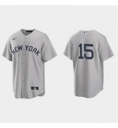 Men New York Yankees 15 Thurman Munson Men Nike Gray 2021 Field of Dreams Game MLB Jersey Men New York Yankees 15 Thurman Munson Men Nike Gray 2021 Field of Dreams Game MLB Jersey