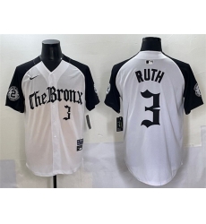Men New York Yankees 3 Babe Ruth White Black 27Gothic Legacy Edition 27 Vapor Premier Limited Stitched Baseball Jersey Men New York Yankees 3 Babe Ruth White Black 27Gothic Legacy Edition 27 Vapor Premier Limited Stitched Baseball Jersey