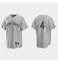 Men New York Yankees 4 Lou Gehrig Men Nike Gray 2021 Field of Dreams Game MLB Jersey Men New York Yankees 4 Lou Gehrig Men Nike Gray 2021 Field of Dreams Game MLB Jersey