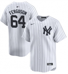 Men New York Yankees 64 Derek Jeter White 2024 Home Limited Cool Base Stitched Baseball Jersey Men New York Yankees 64 Derek Jeter White 2024 Home Limited Cool Base Stitched Baseball Jersey