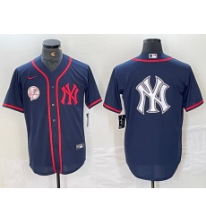 Men New York Yankees Big LOGO Navy Cool Base Stitched Baseball Jersey 6 Men New York Yankees Big LOGO Navy Cool Base Stitched Baseball Jersey 6