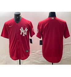Men New York Yankees Big Logo Red Cool Base Stitched Baseball Jersey 12 Men New York Yankees Big Logo Red Cool Base Stitched Baseball Jersey 12
