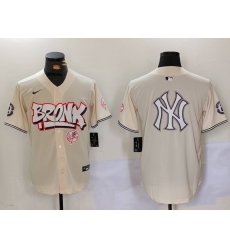 Men New York Yankees Blank Cream The Bronx Graffiti V2 Vapor Limited Stitched Baseball Jersey 15 Men New York Yankees Blank Cream The Bronx Graffiti V2 Vapor Limited Stitched Baseball Jersey 15