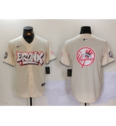 Men New York Yankees Blank Cream The Bronx Graffiti V2 Vapor Limited Stitched Baseball Jersey 5 892 Men New York Yankees Blank Cream The Bronx Graffiti V2 Vapor Limited Stitched Baseball Jersey 5 892