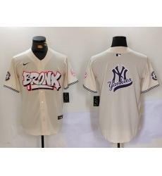 Men New York Yankees Blank Cream The Bronx Graffiti V2 Vapor Limited Stitched Baseball Jersey 8 Men New York Yankees Blank Cream The Bronx Graffiti V2 Vapor Limited Stitched Baseball Jersey 8