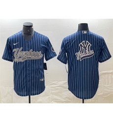 Men New York Yankees Navy Team Big Logo Cool Base Stitched Baseball Jersey Men New York Yankees Navy Team Big Logo Cool Base Stitched Baseball Jersey