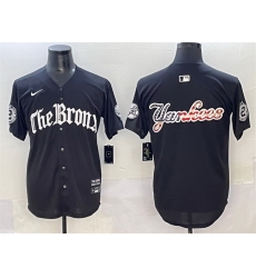 Men New York Yankees Team Big Logo Black  27Gothic Legacy Edition 27 Vapor Premier Limited Stitched Baseball Jersey 002
