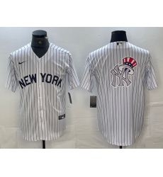 Men New York Yankees Team Big Logo White Cool Base Stitched Baseball Jersey Men New York Yankees Team Big Logo White Cool Base Stitched Baseball Jersey