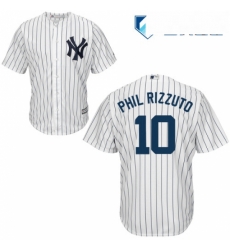 Mens Majestic New York Yankees 10 Phil Rizzuto Replica White Home MLB Jersey Mens Majestic New York Yankees 10 Phil Rizzuto Replica White Home MLB Jersey
