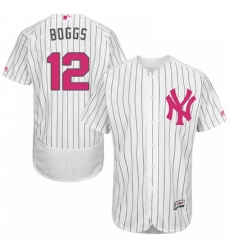 Mens Majestic New York Yankees 12 Wade Boggs Authentic White 2016 Mothers Day Fashion Flex Base MLB Jersey Mens Majestic New York Yankees 12 Wade Boggs Authentic White 2016 Mothers Day Fashion Flex Base MLB Jersey