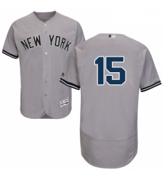 Mens Majestic New York Yankees 15 Thurman Munson Grey Road Flex Base Authentic Collection MLB Jersey Mens Majestic New York Yankees 15 Thurman Munson Grey Road Flex Base Authentic Collection MLB Jersey