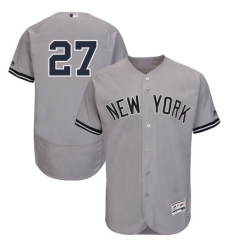 Mens Majestic New York Yankees 27 Giancarlo Stanton Grey Flexbase Authentic Collection MLB Jersey Mens Majestic New York Yankees 27 Giancarlo Stanton Grey Flexbase Authentic Collection MLB Jersey