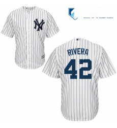 Mens Majestic New York Yankees 42 Mariano Rivera Replica White Home MLB Jersey Mens Majestic New York Yankees 42 Mariano Rivera Replica White Home MLB Jersey