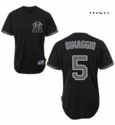 Mens Majestic New York Yankees 5 Joe DiMaggio Authentic Black Fashion MLB Jersey Mens Majestic New York Yankees 5 Joe DiMaggio Authentic Black Fashion MLB Jersey