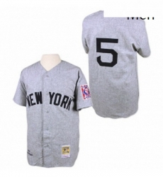 Mens Mitchell and Ness 1939 New York Yankees 5 Joe DiMaggio Replica Grey Throwback MLB Jersey Mens Mitchell and Ness 1939 New York Yankees 5 Joe DiMaggio Replica Grey Throwback MLB Jersey