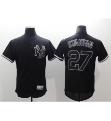 Men's New York Yankees #27 Giancarlo Stanton Black Fashion Flex Base Stitched Jersey Men's New York Yankees #27 Giancarlo Stanton Black Fashion Flex Base Stitched Jersey