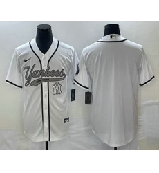 Men's New York Yankees Blank White Cool Base Stitched Baseball Jersey Men's New York Yankees Blank White Cool Base Stitched Baseball Jersey
