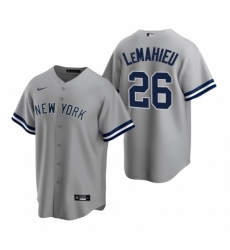 Mens Nike New York Yankees 26 DJ LeMahieu Gray Road Stitched Baseball Jersey Mens Nike New York Yankees 26 DJ LeMahieu Gray Road Stitched Baseball Jersey