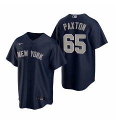 Mens Nike New York Yankees 65 James Paxton Navy Alternate Stitched Baseball Jersey Mens Nike New York Yankees 65 James Paxton Navy Alternate Stitched Baseball Jersey
