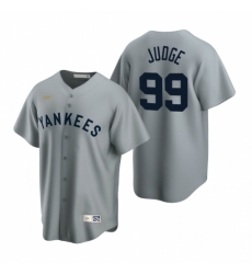 Mens Nike New York Yankees 99 Aaron Judge Gray Cooperstown Collection Road Stitched Baseball Jerse Mens Nike New York Yankees 99 Aaron Judge Gray Cooperstown Collection Road Stitched Baseball Jerse