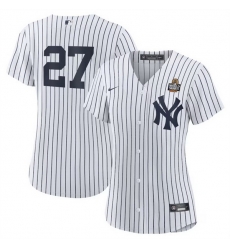 Women New York Yankees 27 Giancarlo Stanton White 2024 World Series Cool Base Stitched Baseball Jersey 1 Women New York Yankees 27 Giancarlo Stanton White 2024 World Series Cool Base Stitched Baseball Jersey 1