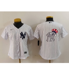 Women New York Yankees White Team Big Logo Cool Base Stitched Jersey 15 Women New York Yankees White Team Big Logo Cool Base Stitched Jersey 15