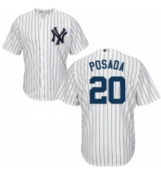 Youth Majestic New York Yankees 20 Jorge Posada Replica White Home MLB Jersey Youth Majestic New York Yankees 20 Jorge Posada Replica White Home MLB Jersey