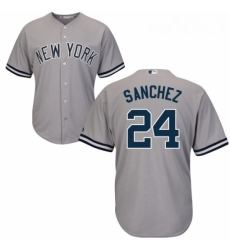 Youth Majestic New York Yankees 24 Gary Sanchez Authentic Grey Road MLB Jersey Youth Majestic New York Yankees 24 Gary Sanchez Authentic Grey Road MLB Jersey