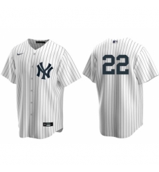 Youth New York Yankees 22 Juan Soto White Cool Base Stitched Baseball Jersey No Name Youth New York Yankees 22 Juan Soto White Cool Base Stitched Baseball Jersey No Name