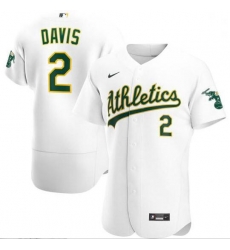 Athletics 2 Khris Davis White 2020 Nike Flexbase Jersey Athletics 2 Khris Davis White 2020 Nike Flexbase Jersey