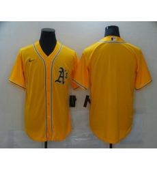 Men Oakland Athletics Blank Yellow Stitched MLB Cool Base Nike Jersey Men Oakland Athletics Blank Yellow Stitched MLB Cool Base Nike Jersey