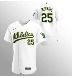 Men Oakland Athletics Mark Mcgwire #25 White Flex Base Stitched Jersey Men Oakland Athletics Mark Mcgwire #25 White Flex Base Stitched Jersey
