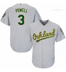 Mens Majestic Oakland Athletics 3 Boog Powell Replica Grey Road Cool Base MLB Jersey Mens Majestic Oakland Athletics 3 Boog Powell Replica Grey Road Cool Base MLB Jersey