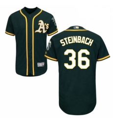 Mens Majestic Oakland Athletics 36 Terry Steinbach Green Alternate Flex Base Authentic Collection MLB Jersey Mens Majestic Oakland Athletics 36 Terry Steinbach Green Alternate Flex Base Authentic Collection MLB Jersey