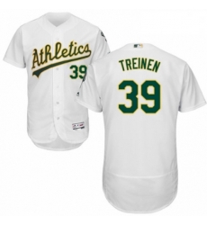 Mens Majestic Oakland Athletics 39 Blake Treinen White Home Flex Base Authentic Collection MLB Jersey Mens Majestic Oakland Athletics 39 Blake Treinen White Home Flex Base Authentic Collection MLB Jersey