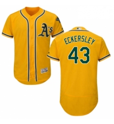 Mens Majestic Oakland Athletics 43 Dennis Eckersley Gold Alternate Flex Base Authentic Collection MLB Jersey Mens Majestic Oakland Athletics 43 Dennis Eckersley Gold Alternate Flex Base Authentic Collection MLB Jersey