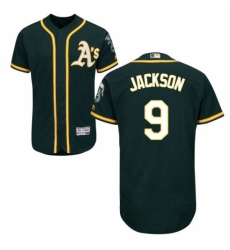 Mens Majestic Oakland Athletics 9 Reggie Jackson Green Alternate Flex Base Authentic Collection MLB Jersey Mens Majestic Oakland Athletics 9 Reggie Jackson Green Alternate Flex Base Authentic Collection MLB Jersey