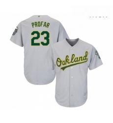 Mens Oakland Athletics 23 Jurickson Profar Replica Grey Road Cool Base Baseball Jersey Mens Oakland Athletics 23 Jurickson Profar Replica Grey Road Cool Base Baseball Jersey