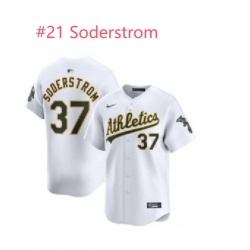 Oakland Athlentic Soderstrom #21 White Stitched MLB Jersey