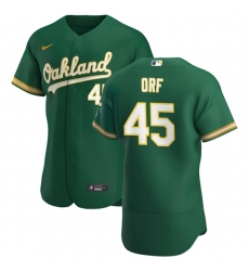 Oakland Athletics 45 Nate Orf Men Nike Kelly Green Alternate 2020 Authentic Player MLB Jersey Oakland Athletics 45 Nate Orf Men Nike Kelly Green Alternate 2020 Authentic Player MLB Jersey